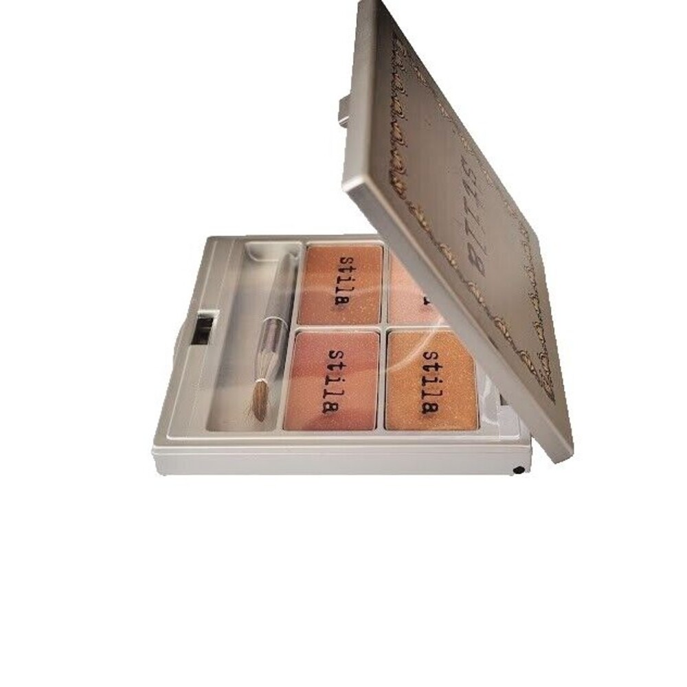 Stila Pocket Palette Lip Gloss Compact Quad No 7 Shade Mirror Discontinued NWOB